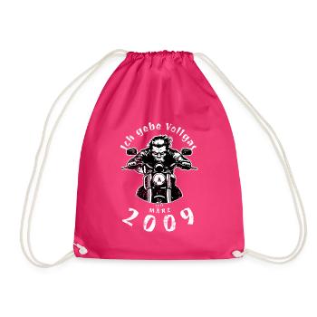 16ème anniversaire Je tourne à plein régime depuis 03/2009 - Sac de sport léger - fuchsia - Devant