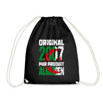 18th Birthday - Original - 2007 - Algerian - Drawstring Bag - black - Front