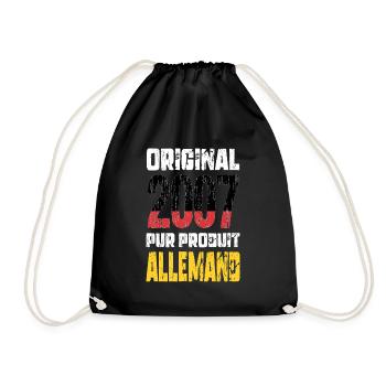 18th Birthday - Original - 2007 - German - Drawstring Bag - black - Front