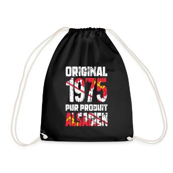 50th Anniversary - Original - 1975 - Alsatian - Drawstring Bag - black - Front