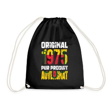 50th anniversary - Original - 1975 - Auvergne - Drawstring Bag - black - Front