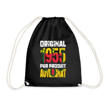 Anniversaire 70 ans - Original - 1955 - Auvergnat - Sac de sport léger - noir - Devant