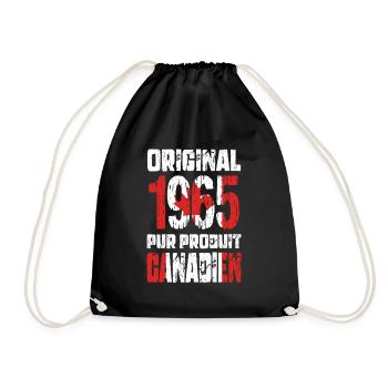 60th Anniversary - Original - 1965 - Canadian - Drawstring Bag - black - Front
