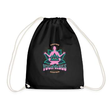 Inspirez Exhale Yoga Vibes en disant - Sac de sport léger - noir - Devant