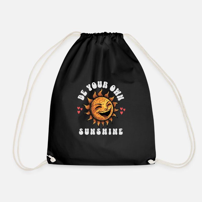 BE YOUR OWN SUNSHINE – Design - Turnbeutel - Schwarz