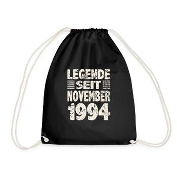 November 1994 Legende seit 29 Jahren Mann Frau - Turnbeutel - Schwarz - Vorne