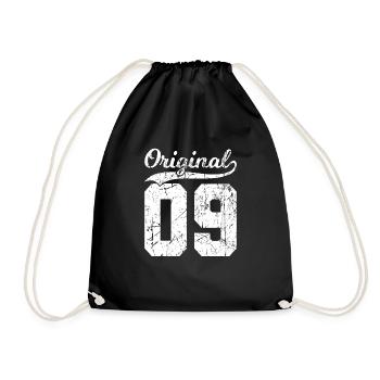 09 Original 15 Years Boy Girl Birthday - Drawstring Bag - black - Front