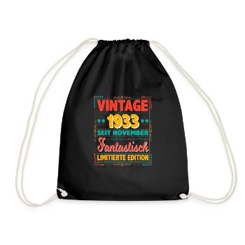 Novembre 1933 Vintage Fantastique 90 Ans Homme - Sac de sport léger - noir - Devant