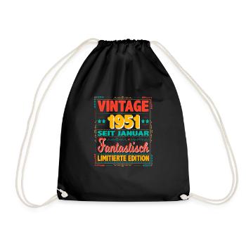 Janvier 1951 Vintage Fantastique 73 Ans Homme - Sac de sport léger - noir - Devant