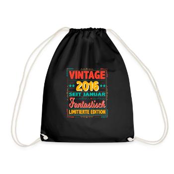 Janvier 2016 Vintage Fantastique 8 Ans Homme Femme - Sac de sport léger - noir - Devant