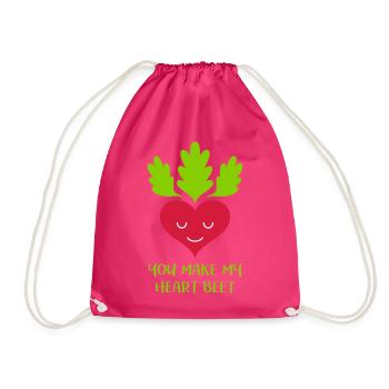 Tu fais ma betterave de cœur! - Sac de sport léger - fuchsia - Devant