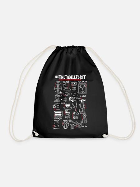 Back To The Future The Time Traveler´s Kit - Drawstring Bag - black