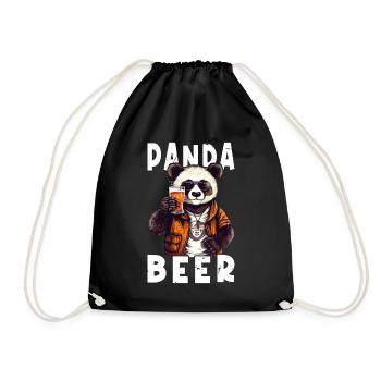 Panda Beer Beer Bear Funny Saying Humor Party - Sac de sport léger - noir - Devant