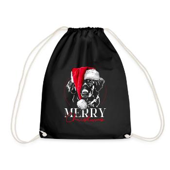 CANARD DE LA NOUVELLE-ÉCOSSE TOLLING RETRIEVER Joyeux Noël - Sac de sport léger - noir - Devant