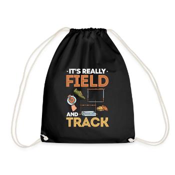 Track And Field Running - Expert Runner Field And - Drawstring Bag - black - Front
