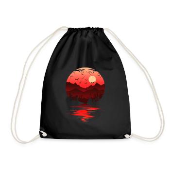 Lune sanglante - Sac de sport léger - noir - Devant