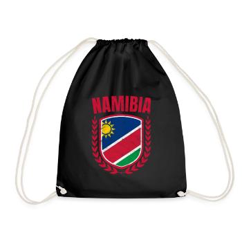 Namibia - Turnbeutel - Schwarz - Vorne