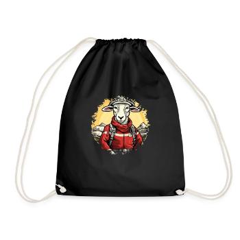 Moutons de pompiers - Sac de sport léger - noir - Devant