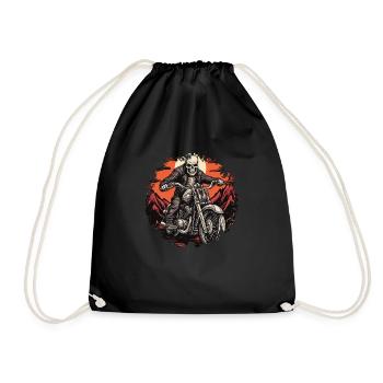 Squelette Moto / Moto Squelettes - Sac de sport léger - noir - Devant