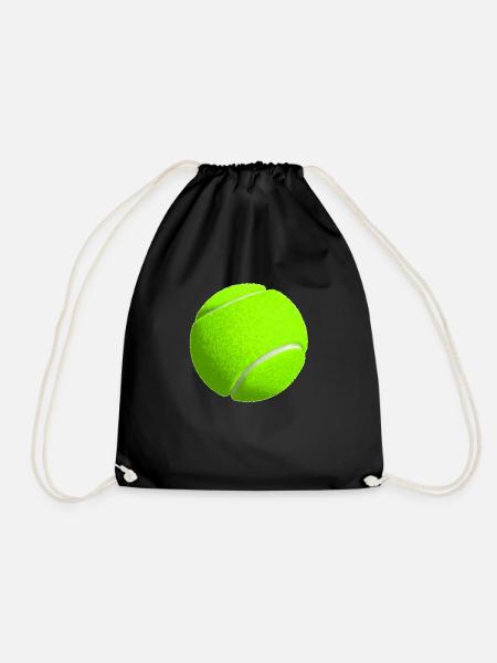 Tennisball - Turnbeutel - Schwarz