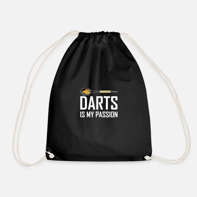 Darts Dart Dartspieler Dartboard - Turnbeutel - Schwarz