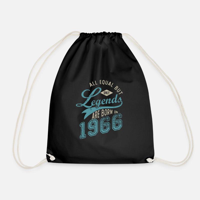 LEGEND ARE BORN IN 1966 Geburtstagsgeschenk 56 Jahre - Turnbeutel - Schwarz