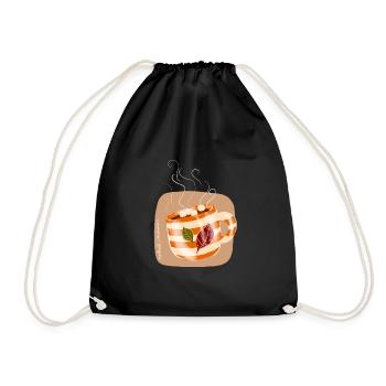 d’automneau chocolat - Sac de sport léger - noir - Devant
