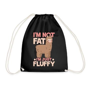Je ne suis pas grosse, je suis juste de l’alpaga N moelleux - Sac de sport léger - noir - Devant