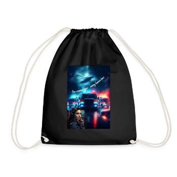 One common goal - saving human lives - Drawstring Bag - black - Front
