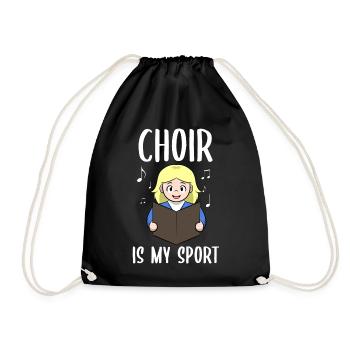 La chorale est mon guide de chorale sportive - Sac de sport léger - noir - Devant