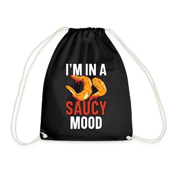 Buffalo Wings Foodie American Food Chicken - Drawstring Bag - black - Front