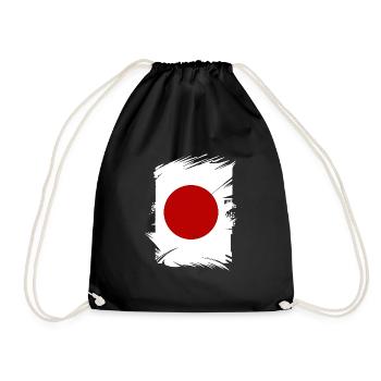 Drapeau du Japon utilisé Look Nihon Drapeau japonais - Sac de sport léger - noir - Devant