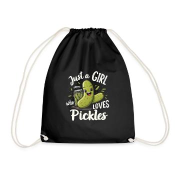 PICKLES - Drawstring Bag - black - Front