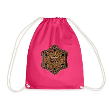 Goa Party Psy Trance Festival LSD Pattern Spirituel - Sac de sport léger - fuchsia - Devant