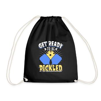 Pickleball Player Pickleball Paddle Pickleball - Turnbeutel - Schwarz - Vorne