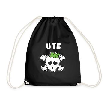 Pirate Ute Design pour les filles et les femmes - Sac de sport léger - noir - Devant