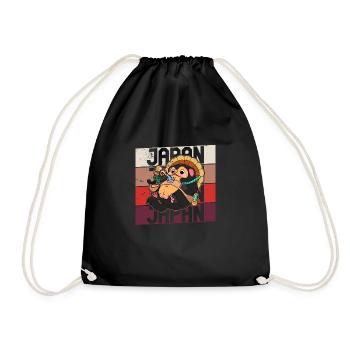 Raccoon Dog Raccoon Dog Enok Japan - Drawstring Bag - black - Front
