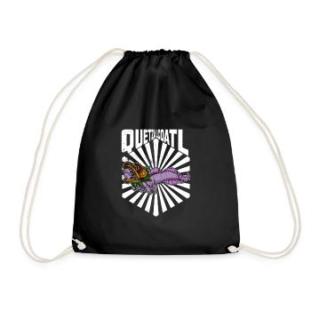 Quetzalcoatl Axolotl Mexico Aztecs Deity - Drawstring Bag - black - Front