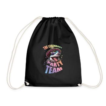 Équipe de fête Requin Légendaire - Sac de sport léger - noir - Devant