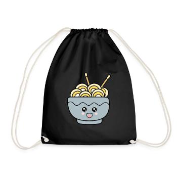 Ramen Nudeln Japan Küche - Turnbeutel - Schwarz - Vorne