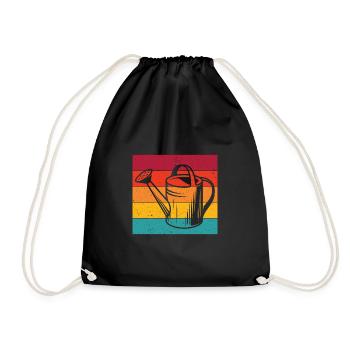 Rétro arrosoir Jardinier Jardinier Hobby Jardinier - Sac de sport léger - noir - Devant