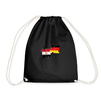 Egypte Allemagne Drapeau Égyptiens allemands - Sac de sport léger - noir - Devant