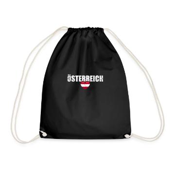 Autriche Drapeau autrichien Autrichien - Sac de sport léger - noir - Devant