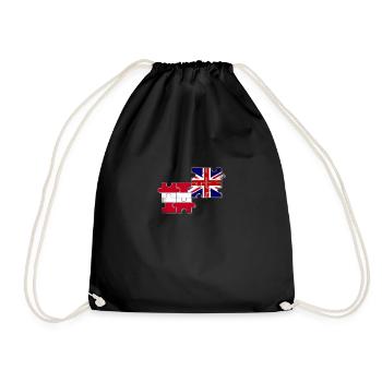 Autriche Drapeau du Royaume-Uni Autrichien britannique - Sac de sport léger - noir - Devant