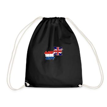 Pays-Bas Drapeau du Royaume-Uni Néerlandais britannique - Sac de sport léger - noir - Devant