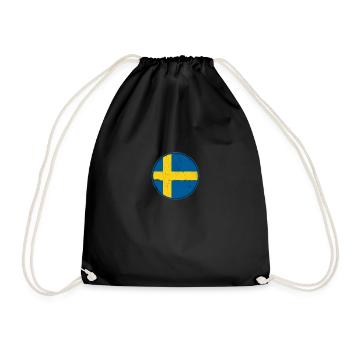 Schweden Schwedische Flagge Stolzer Schwede - Turnbeutel - Schwarz - Vorne