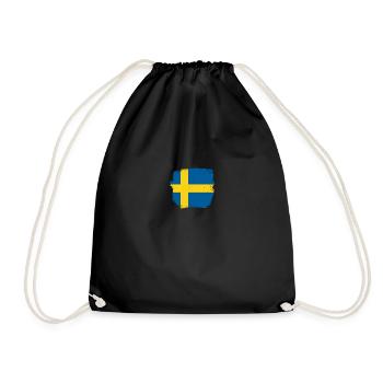 Schweden Schwedische Flagge Stolzer Schwede - Turnbeutel - Schwarz - Vorne