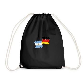 Argentine Allemagne Drapeau Argentin - Sac de sport léger - noir - Devant
