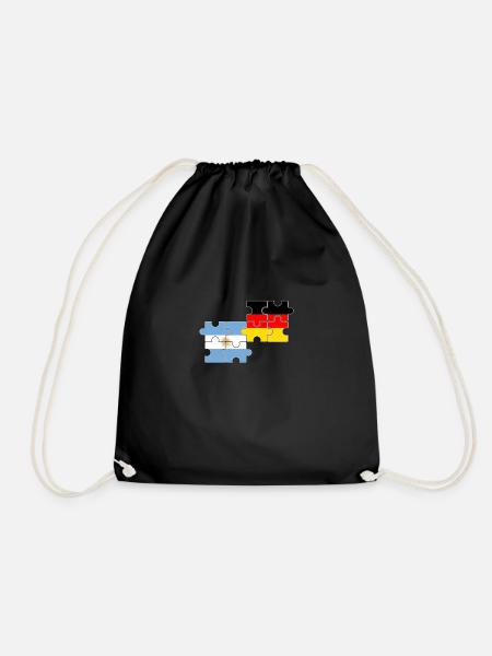 Argentine Allemagne Drapeau Argentin - Sac de sport léger - noir