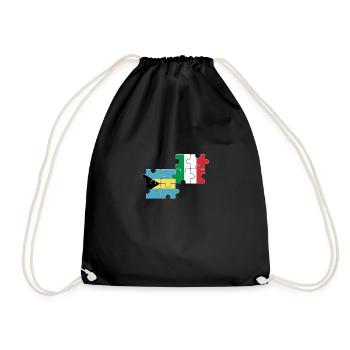 Bahamas Italie Drapeau Bahamaer italien - Sac de sport léger - noir - Devant